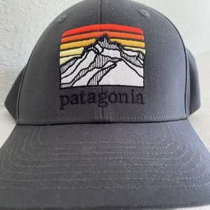 Patagonia Black Text Used Rare Cap Snapback